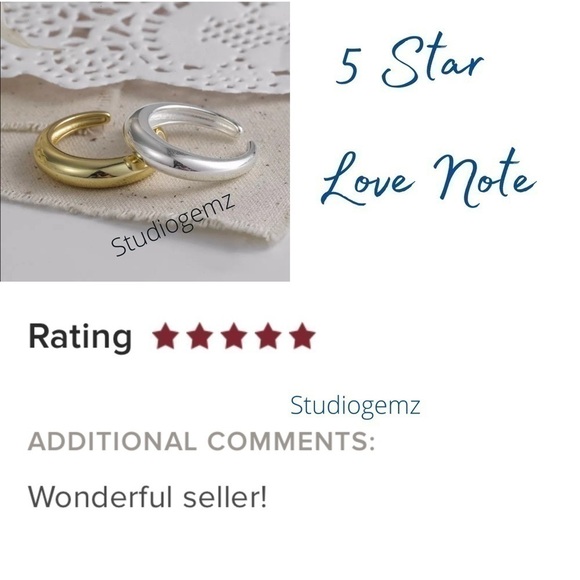 𝅺copy - 💎NEW 18k Gold/ 925 Sterling Silver Minimalist Ring - Picture 7 of 8